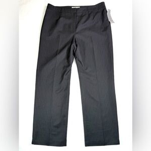 KASPER SEPARATES Women’s Kate Classic Fit Pinstripe Straight Leg Pants 14‎ NWT